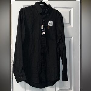 Izod Dark Gray Long-Sleeve Button-Down Shirt
